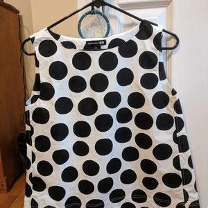 Uniqlo x Marimekko polka dot sleeveless blouse XS